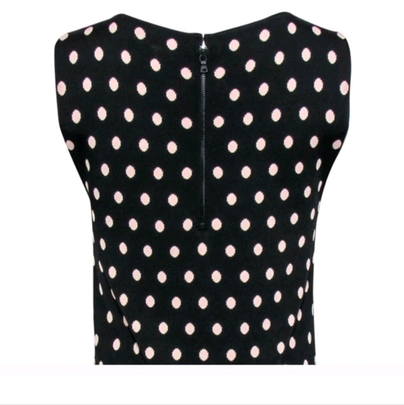 Alice + Olivia Marta sleeveless polka dot bodycon knit mini dress Size Large - Picture 8 of 11